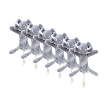 6x Paws And Claws Safari Rope Skeleton Plush Elephant Dog Pull/Tug Toy 38x12cm