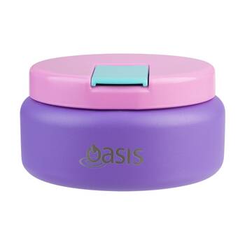 Oasis Stainless Steel Insulated Food Flask W/ Lid Mermaid Purple 230ml