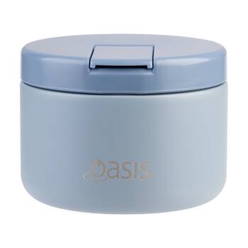 Oasis Stainless Steel Double Wall Insulated Food Flask Hazy Blue 300ml