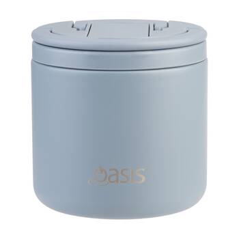 Oasis Stainless Steel Double Wall Insulated Food Flask Hazy Blue 500ml
