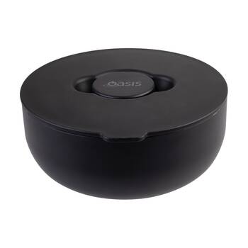 Oasis Stainless Steel Insulated Fresh-N-Go Lunch Bowl Black 950ml