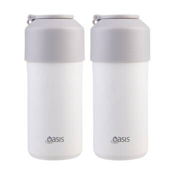 2PK Oasis Stainless Steel Double Wall Insulated Adjustable Wine Cooler Linen