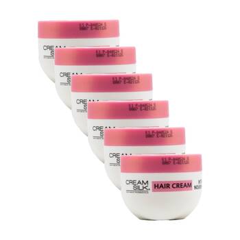 6PK Cream Silk Intense Nourishment Hair Care Styling Product Tub 150ml