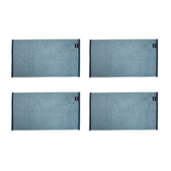 4PK Kas Australia Stratton Hand Towel Cotton Block Ocean 40x70cm