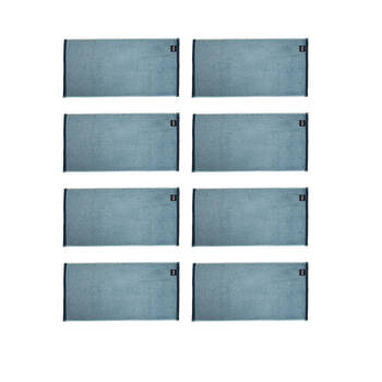 8PK Kas Australia Stratton Hand Towel Cotton Block Ocean 40x70cm