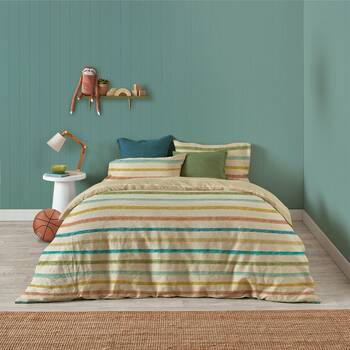 Kas Australia Freddy Quilt Cover Set Cotton Kids Multi Double