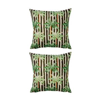 2PK Kas Australia Fernando Outdoor Cushion Charcoal 50x50cm