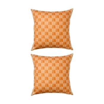 2PK Kas Australia Bellini Outdoor Cushion Weather Safe Toffee 50x50cm