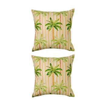 2PK Kas Australia Fernando Outdoor Cushion Marzipan 50x50cm