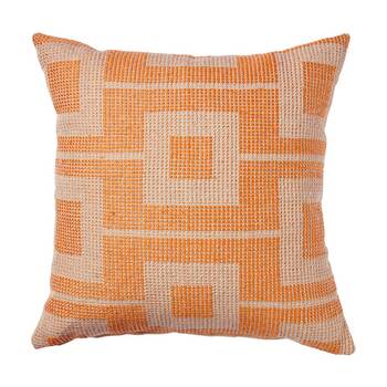 Kas Australia Billy Outdoor Cushion Weather Resist Coral 50x50cm