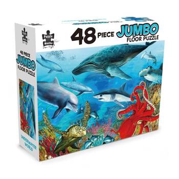 48pc Puzzle Master Jumbo Floor Underwater World Young Puzzlers 92x62cm