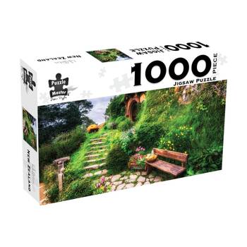 1000pc Puzzle Master Hobbiton New Zealand Jig Saw Enchanting Scene
