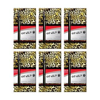 6PK Scribbles Stationery Go Wild Notebook Cheetah Journal Ball Point Pen Incl