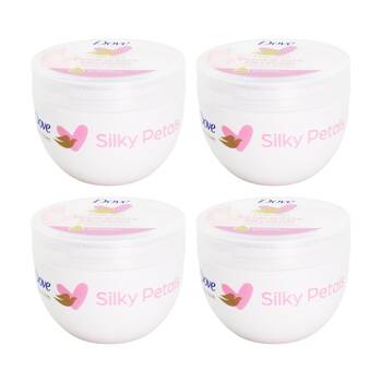 4PK Dove Restoring Cream Body Love Silky Petals 24H Serum Skin Care 300mL