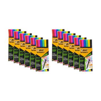 12x 6pc BIC Dual Tip Felt Pens Intensity Colours Pack Markers Create Art