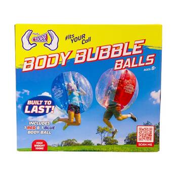 2pc Cooee 1.2m Inflatable Bumper Body Bubble Balls Outdoor Game Kids Toy 8y+