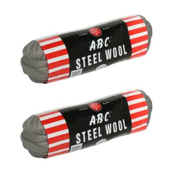 2x 12pc ABC 500g Home Professional Cleaning Steel Wool Hanks Grade 0000