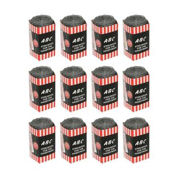 12PK ABC Handyman Home Professional Cleaning Steel Wool Refill Grade 1