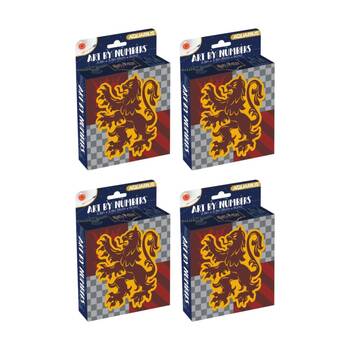 4x Aquarius Harry Potter Gryffindor Art By Numbers Kids Craft Painting Kit 9x9cm
