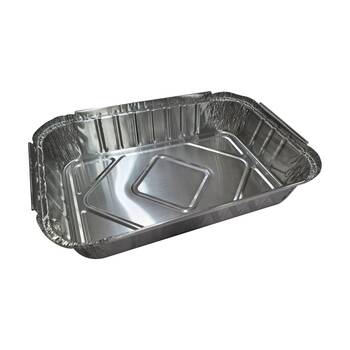 6x 10pc Partyware Single Use Foil Tray Set Rectangular 310x205x60mm
