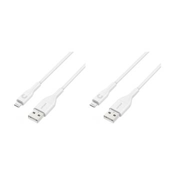 2PK Comsol MFI Certified Lightning To USB-A Fast Charge Cable iPhone 14 13 1.2m