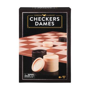 Cardinal Classic Checkers Dames Kids/Family Board Game 6y+ 2 Players