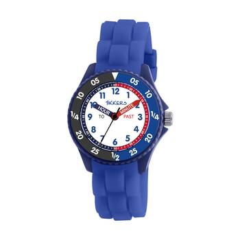 Tikkers Time Teacher Easy Read Dial?Silicone Kids Watch Blue/Black