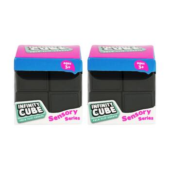 2PK Trend Hub Kids 5y+ Infinity Cube Ergonomic Sensory Fidget Toy Black