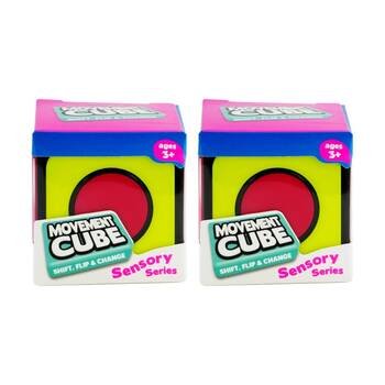 2PK Trend Hub Kids 3y+ Movement Cube 2-in-1 Fidget Sensory Spinner Toy