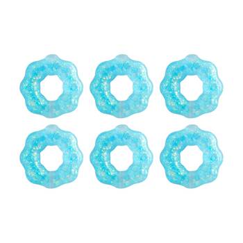 6PK Trend Hub Kids 5y+ Squish Bracelet Soft Glitter Sensory Fidget Toy Assorted