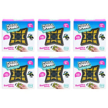 6PK Trend Hub Kids 3y+ Puzzle Fidget Spinner Sensory Toy Activity