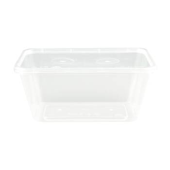 20x 20pc Partyware Rectangular Plastic Storage Container Set W/ Lids 1000ml