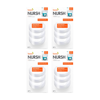 4x 3pc Boon Nursh Milk Storage Screw On Cap Lids 20x10.48x5.72cm