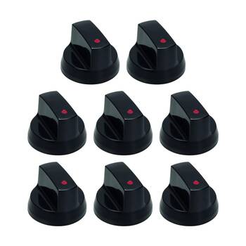 8PK Kookaburra Universal BBQ Knob Durable Fit For Standard Gas Cock Shaft