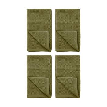 4PK Bambury Angove 950gsm Soft Absorbent Cotton Bath Mat 50x80cm Green