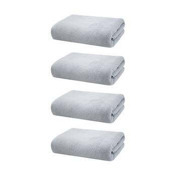 4PK Bambury Angove 600gsm Soft Absorbent Cotton Bath Sheet 80x160cm Blue
