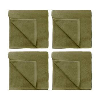 4PK Bambury Angove 600gsm Soft Absorbent Cotton Bath Sheet 80x160cm Green
