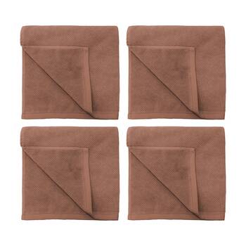 4PK Bambury Angove 600gsm Soft Absorbent Cotton Bath Towel 70x140cm Pink