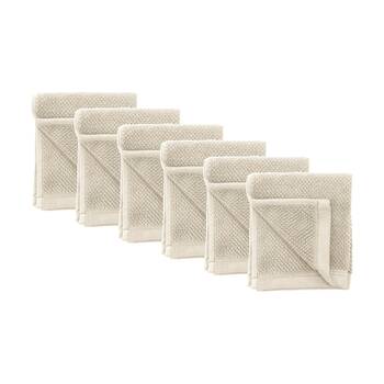 6PK Bambury Angove 600gsm Soft Absorbent Cotton Face Washer 33x33cm Neutrals