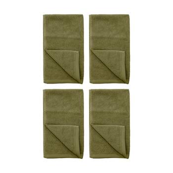 4PK Bambury Angove 600gsm Soft Absorbent Cotton Hand Towel 40x70cm Green