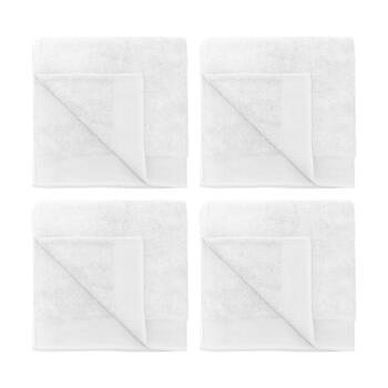 4PK Bambury Elvire 600gsm Soft Absorbent Cotton Bath Sheet 80x160cm White
