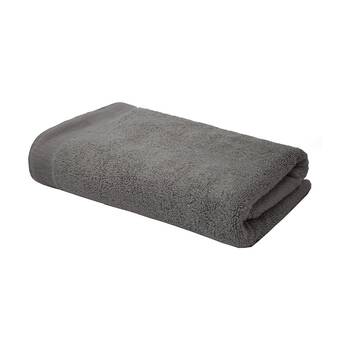 Bambury Elvire 600gsm Soft Absorbent Cotton Bath Sheet 80x160cm Grey