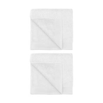 2PK Bambury Elvire 600gsm Soft Absorbent Cotton Bath Towel 68x137cm White