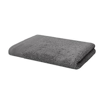 Bambury Elvire 600gsm Soft Absorbent Cotton Face Washer 33x33cm Grey