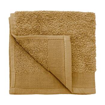 Bambury Elvire 600gsm Soft Absorbent Cotton Face Washer 33x33cm Brown