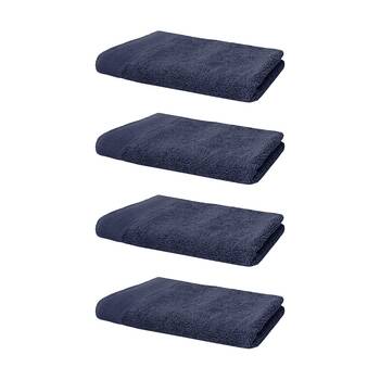 4PK Bambury Elvire 600gsm Soft Absorbent Cotton Hand Towel 40x60cm Blue