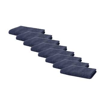 8PK Bambury Elvire 600gsm Soft Absorbent Cotton Hand Towel 40x60cm Blue