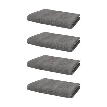 4PK Bambury Elvire 600gsm Soft Absorbent Cotton Hand Towel 40x60cm Grey