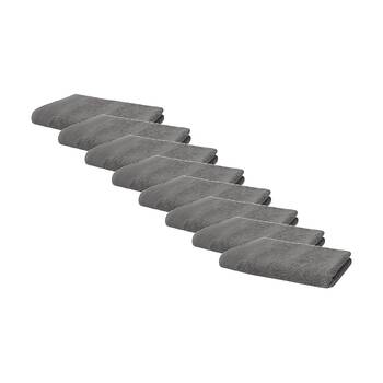 8PK Bambury Elvire 600gsm Soft Absorbent Cotton Hand Towel 40x60cm Grey