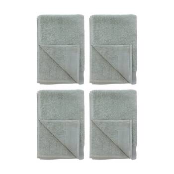 4PK Bambury Elvire 600gsm Soft Absorbent Cotton Hand Towel 40x60cm Green